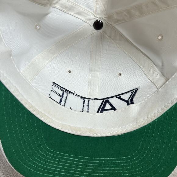 Vintage Yale University Bulldogs‎ Hat Snapback The Game White Split Bar Cap - Picture 5 of 8